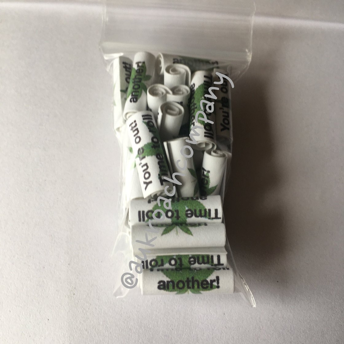 Image of 'You're out! Time to roll another!' 30 or 100 Roaches