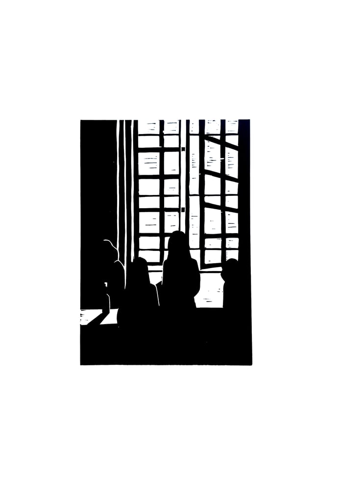 Image of SISÁK Beus: Születésnap -EA VII/I - Lino nyomat - 50x35 cm