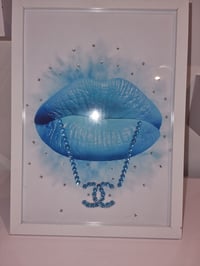 Image 4 of ICE  BLUE GLOSSY LIP PRINT