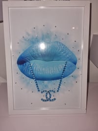 Image 5 of ICE  BLUE GLOSSY LIP PRINT