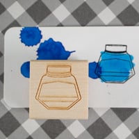 Image 1 of Classique Ink Bottle Rubber Stamp