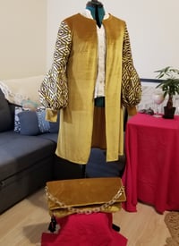 Image 2 of Golden Velvet Duster & Art-ish Set
