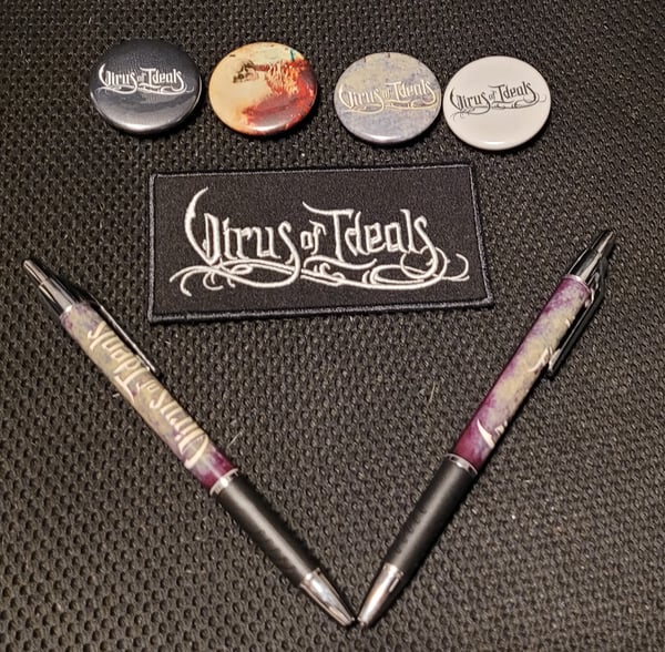 Image of Patch, Pens, and Set of Pins