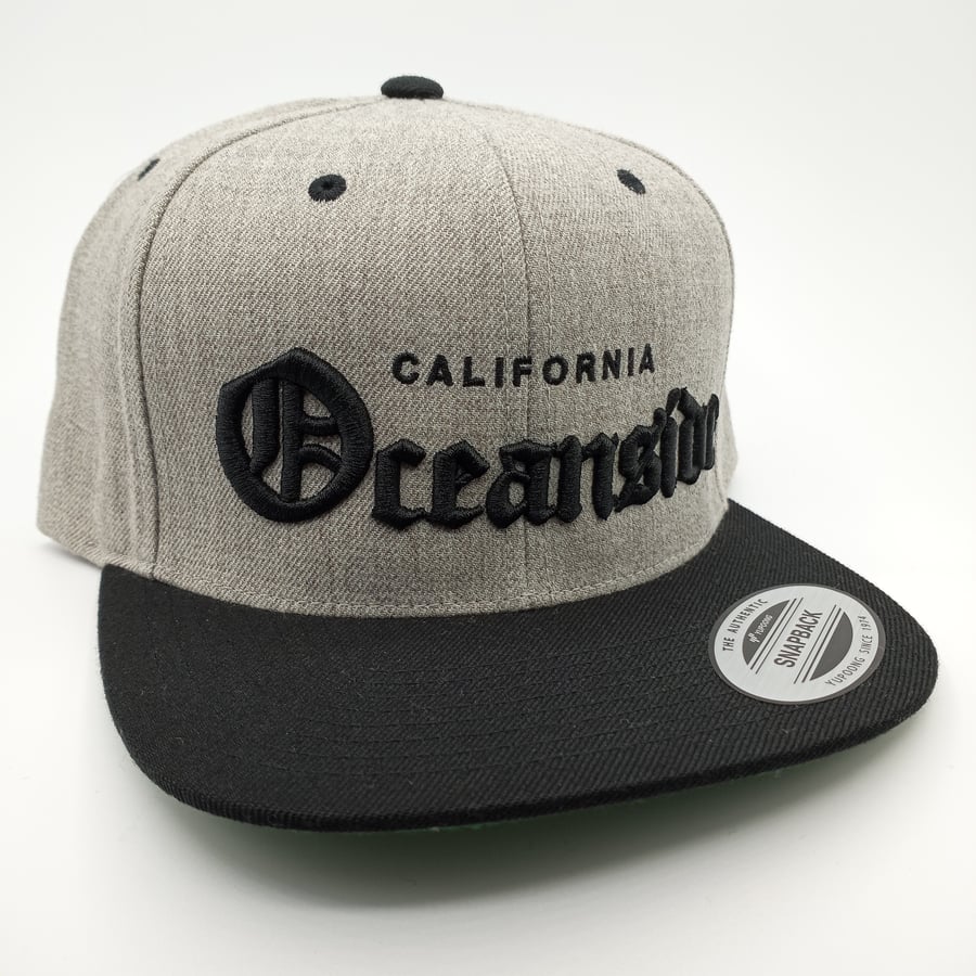 Image of Oceanside Old English Snapback (Two Tone)