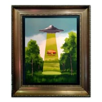 Image 1 of The Hamburger Abduction - LED BACKLIT framed unit