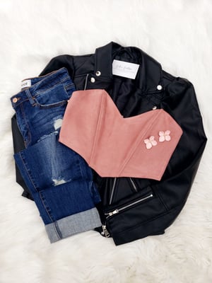 Image of Tania Suede Top 