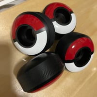 Image 3 of Pokeball Skateboard Wheels