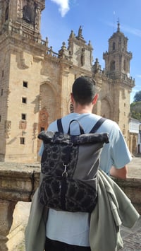 MOCHILA Rosetón Gris