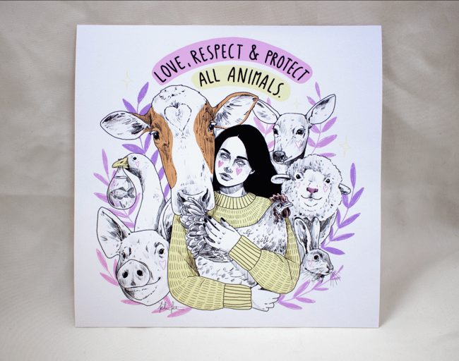 RESPECT – FineArt Print (20x20cm) 