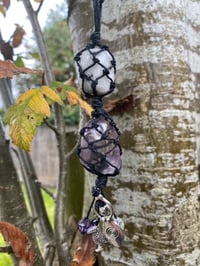 Image 3 of Cerridwen Goddess of Samhain - Macrame Pendant