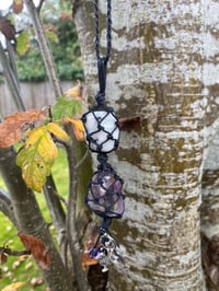 Image 1 of Cerridwen Goddess of Samhain - Macrame Pendant