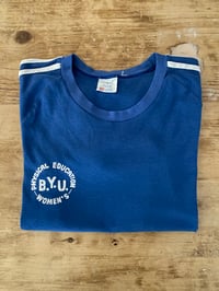 Image 1 of 70s BRIGHAM YOUNG UNIVERSITY RINGER T-SHIRT