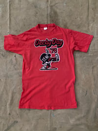 Image 2 of 1976 FADED RED "DERBY DAY SIGMA CHI / ALPHA DELTA PI" CAMPUS T-SHIRT