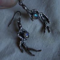 Image 2 of Antler Labradorite Earrings