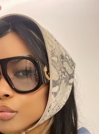 Image 5 of R LEATHER BANDANA SCARF