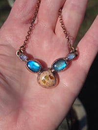 Image 1 of Electroformed Jelly opal necklace 15