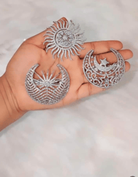 Image 1 of American Diamond Brooch/Saripin