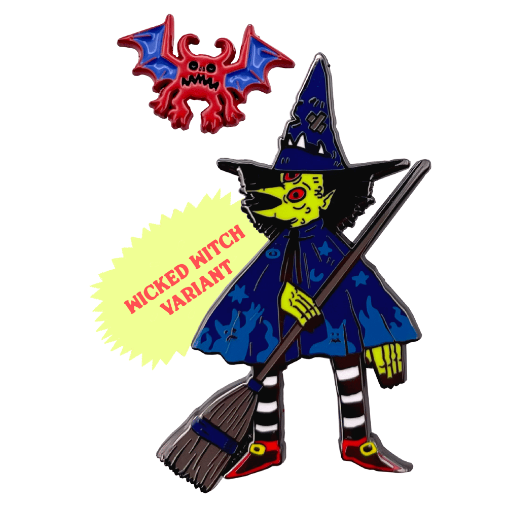 Hell Witch & Imp Pin Set