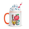 Love School Teacher Worker Mug with Color Inside