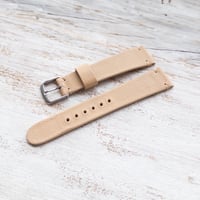 Image 3 of 19mm Chevre Strap In Natural