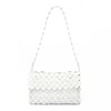 Nahua clutch in pelle bianca