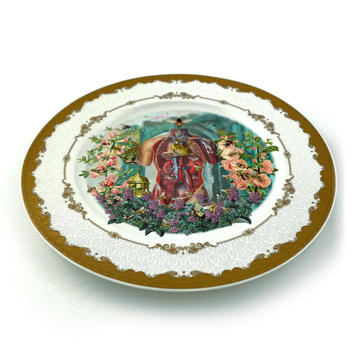 Image of Ode to the human body - Fine China Plate - #0789