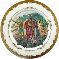 Image 1 of Ode to the human body - Large Fine China Plate - #0772
