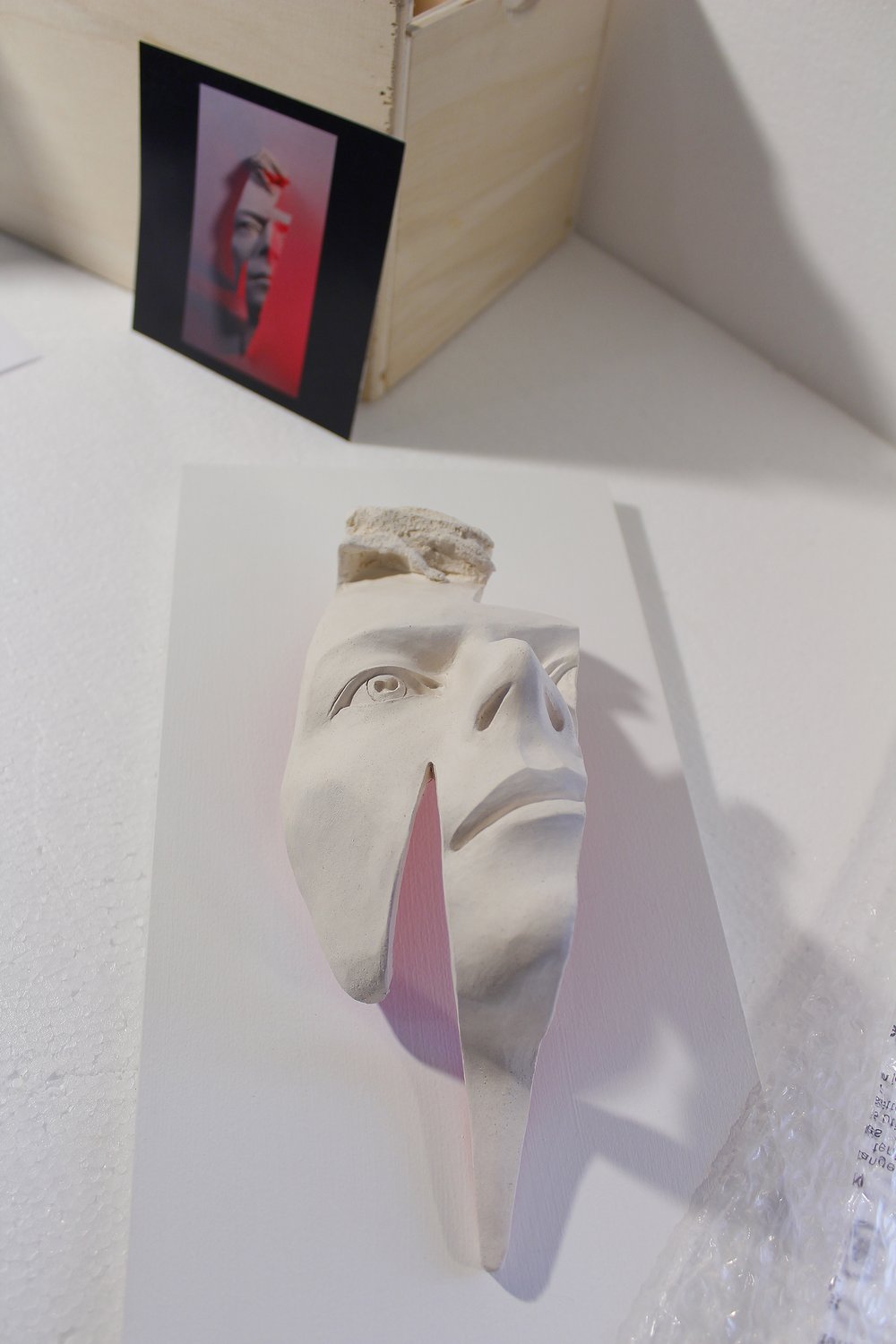 'Flash' David Bowie Face Sculpture