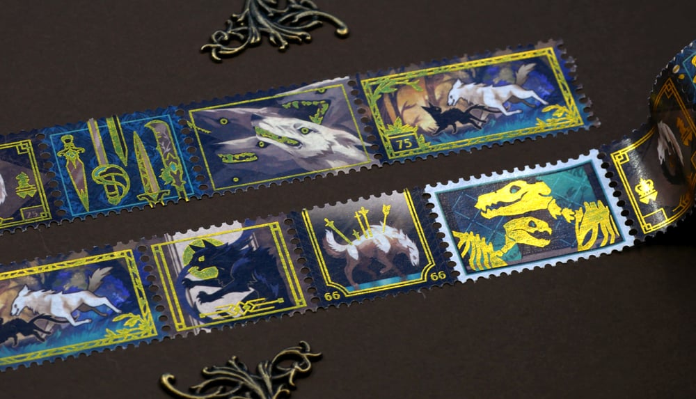 Hound ⚔ Cat - Stamp Washi Tape