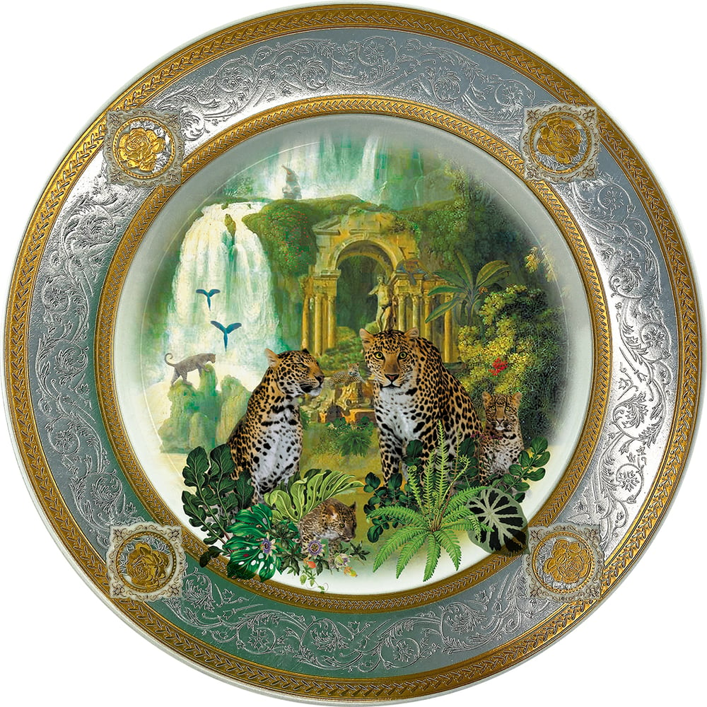 Image of Leopards ruins - Fine China Plate - #0790