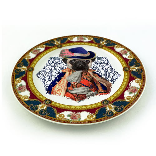 Image of Lord Pug - Carlino - Fine China Plate - #0787