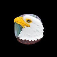 Image 1 of Med. Bald Eagle - Flamepwork Glass Sculpture Bead