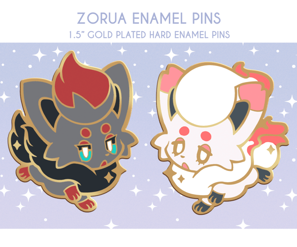 Image of Zorua Enamel Pins