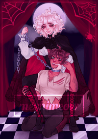 Halloween KomaHina Vampire/Werewolf Holographic Print