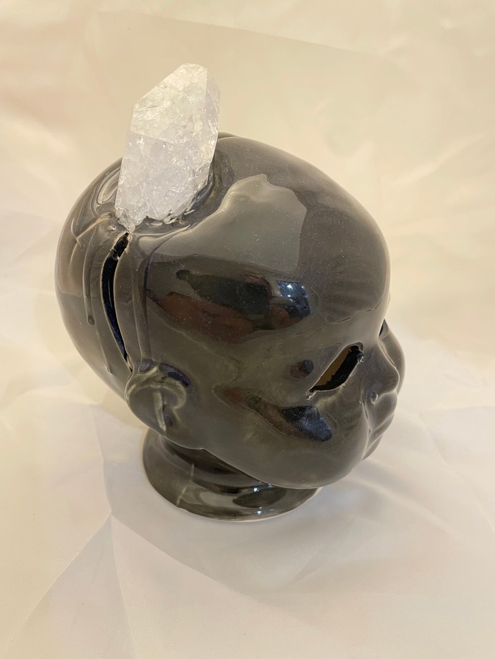 Large Baby Head with Crystal