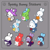 Spooky Bunny Stickers