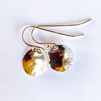 Image 3 of Petite Concave Earrings - Stirling Silver