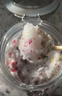 Image 1 of Organic Mint/Rose sugar scrub