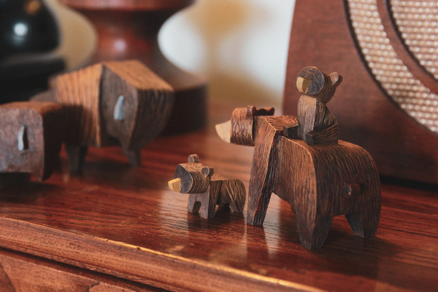 Image of Whittle Critters - Mama Bear and Cubs Set (CHRISTMAS SHIP)