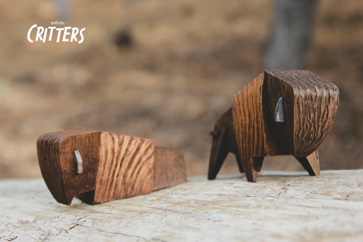 Whittle Woodshop — Whittle Critters - Mama Bear and Cubs Set