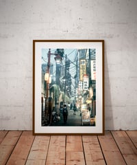 Image 1 of Fine Art - 30 copies / Signed - Tokyo Night scenery