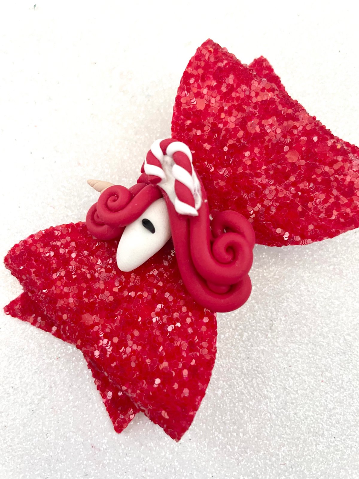 Candy cane unicorn I love bows