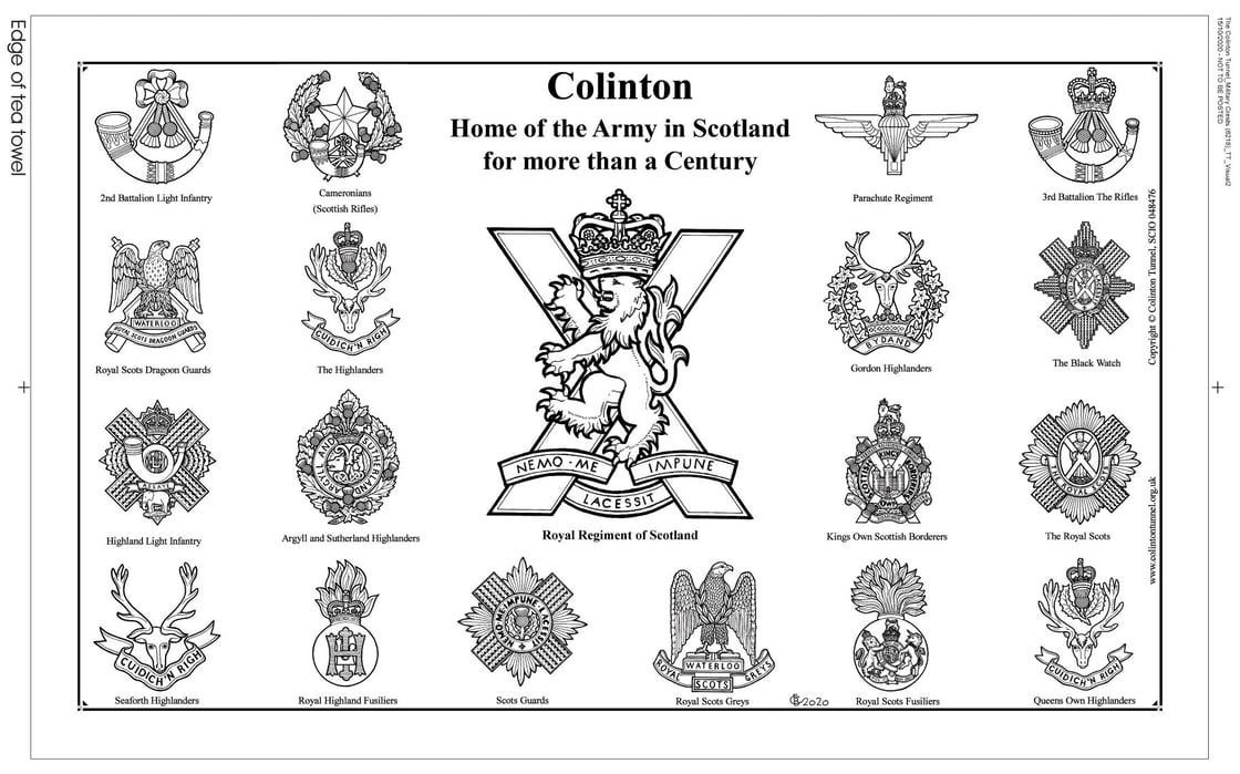 Image of Colinton Military Tea Towel