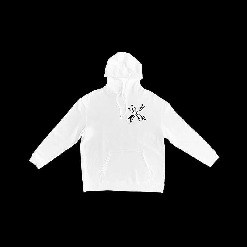Image of X-CHIP HOODIE "WHITE"