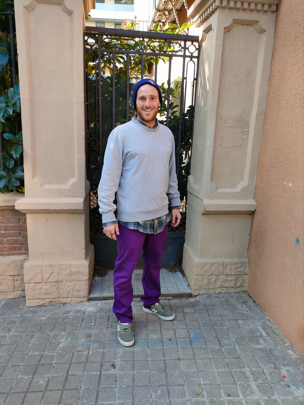 PANTALON ERT CHINERO PURPLE RAIN & NAVY