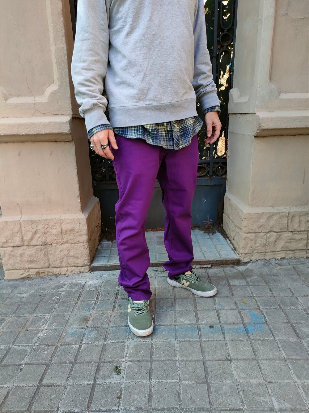 PANTALON ERT CHINERO PURPLE RAIN & NAVY