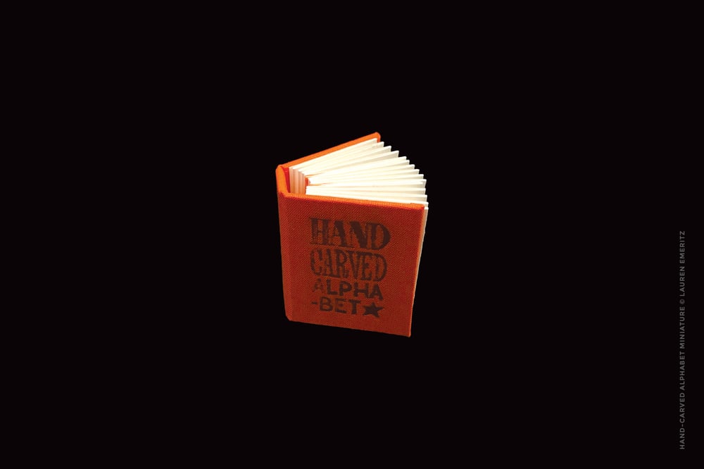 Hand Carved Alphabet - Mini Book
