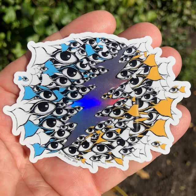 Eyes Of The World Sticker
