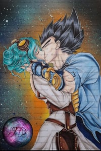 Image 1 of Bulma und Vegeta Poster