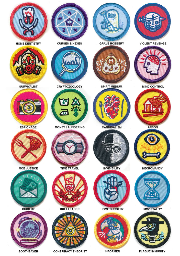Image of Alternative Scouting Merit Badges - FULL SET OF 24